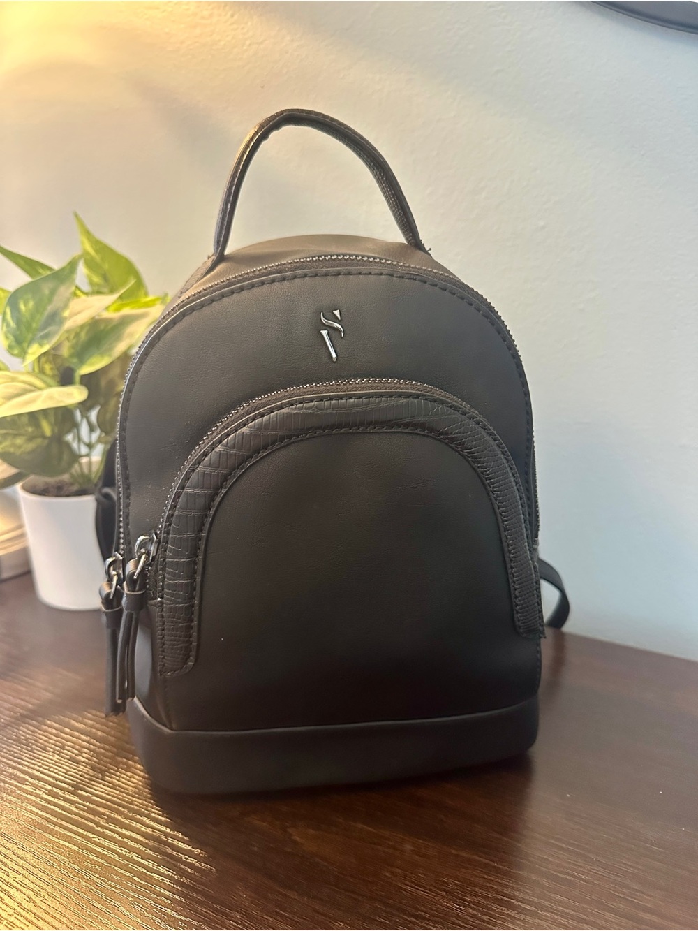 Simply Vera Vera Wang Black Mini Backpack